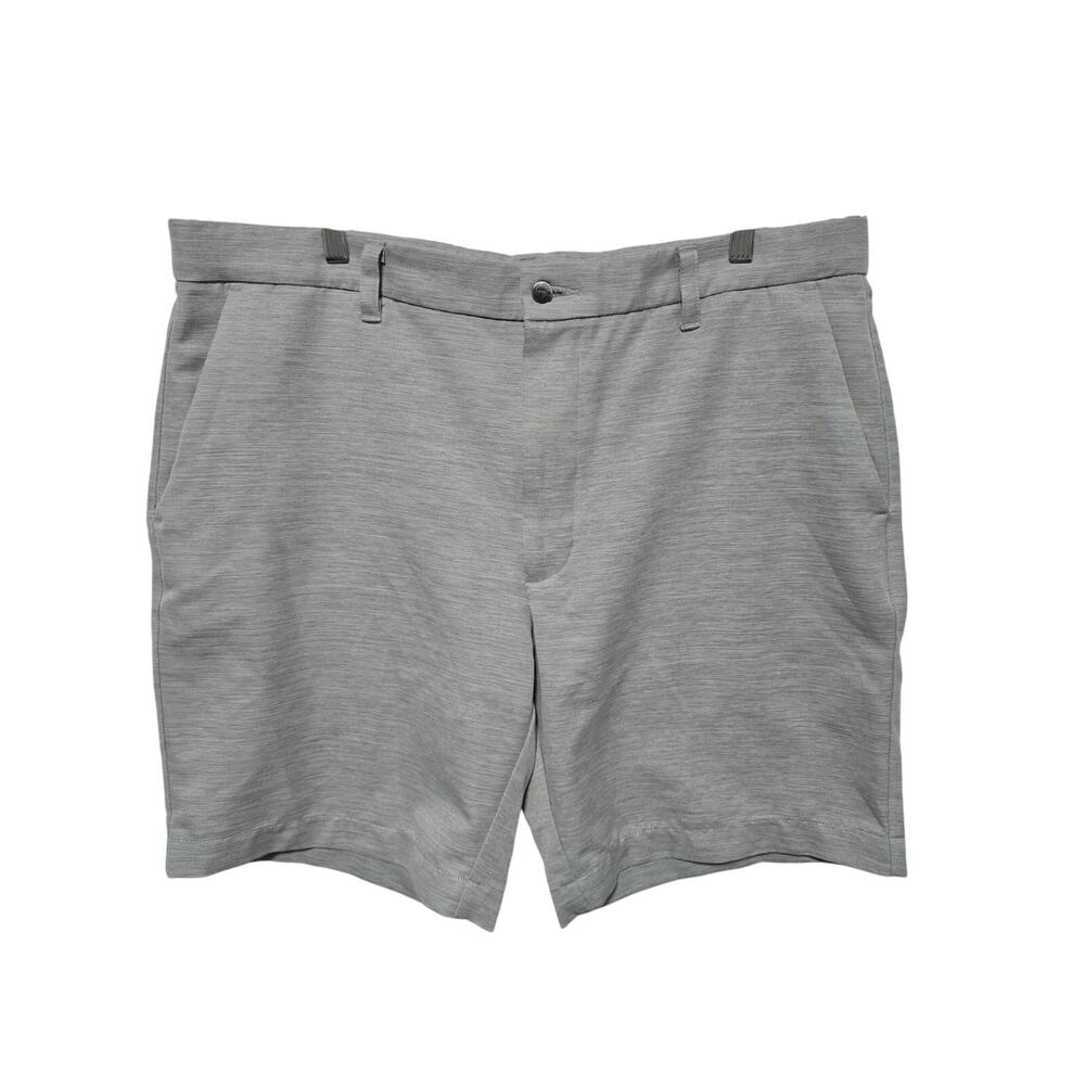 Callaway Golf Mens Opti-Dri Stretch Waist Flat Front Golf Shorts 36 Heather Gray